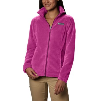 Columbia Benton Springs Full Zip Fleece Petite, Chamarras Fucsia Para Mujer | 348195-HRE